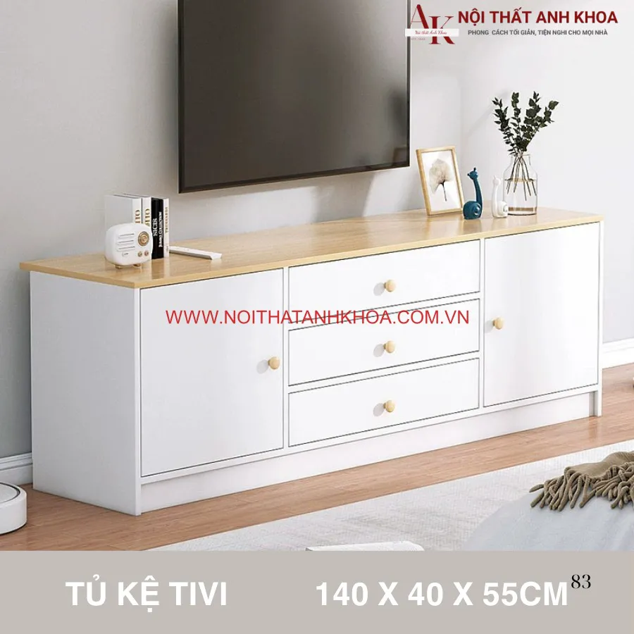 Kệ Tivi Để Sàn Đơn Giản Gỗ Công Nghiệp Giá Rẻ