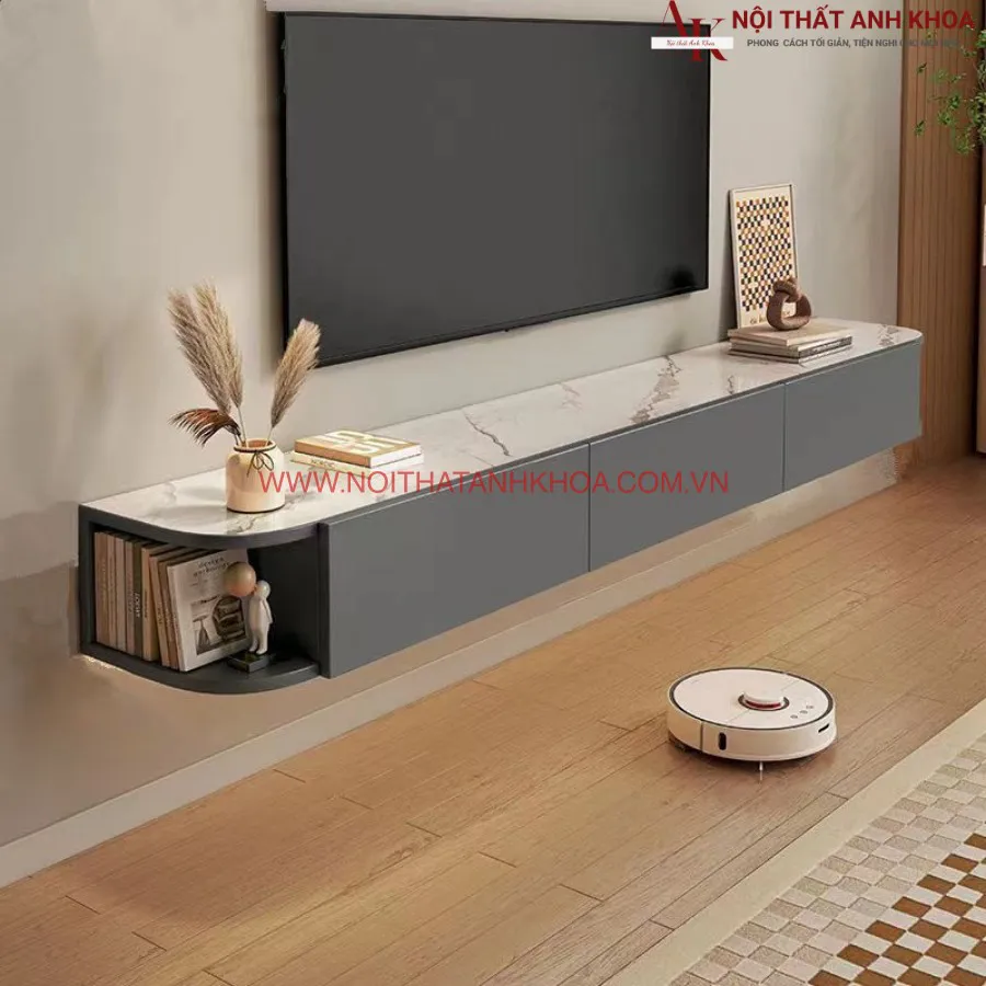 Kệ Tivi Gắn Tường Gỗ Công Nghiệp Giá Tốt