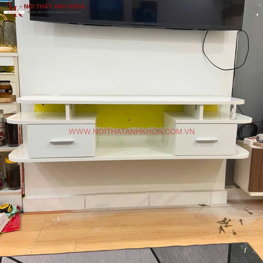 Kệ Tivi Gắn Tường Gỗ MDF Đẹp Hiện Đại