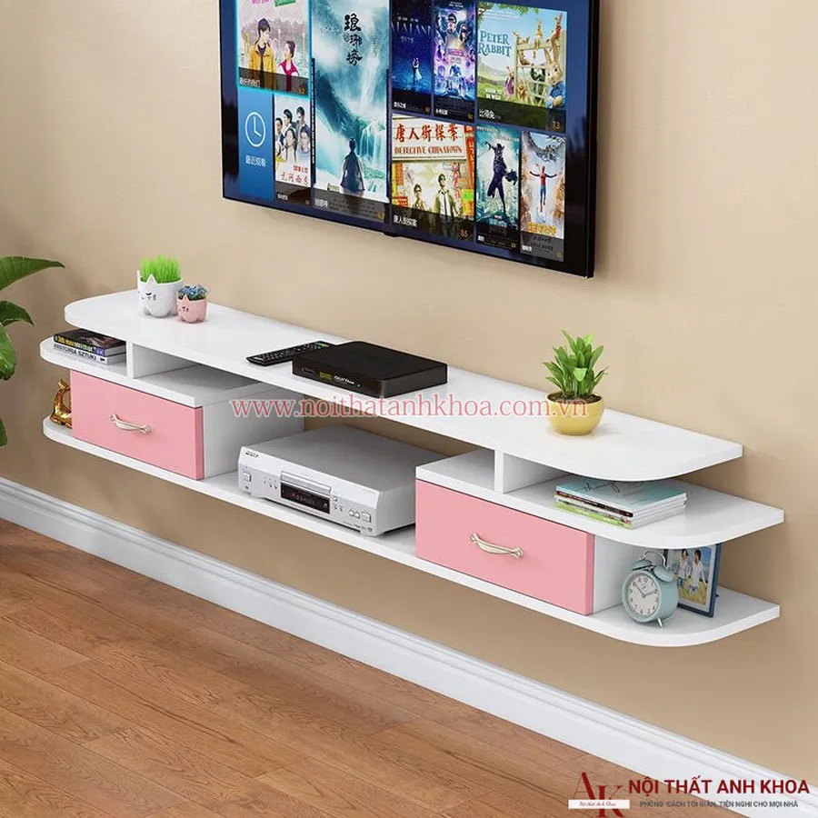 Kệ Tivi Gắn Tường Gỗ MDF Đẹp Hiện Đại