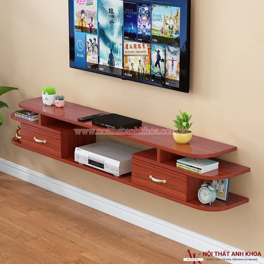 Kệ Tivi Gắn Tường Gỗ MDF Đẹp Hiện Đại