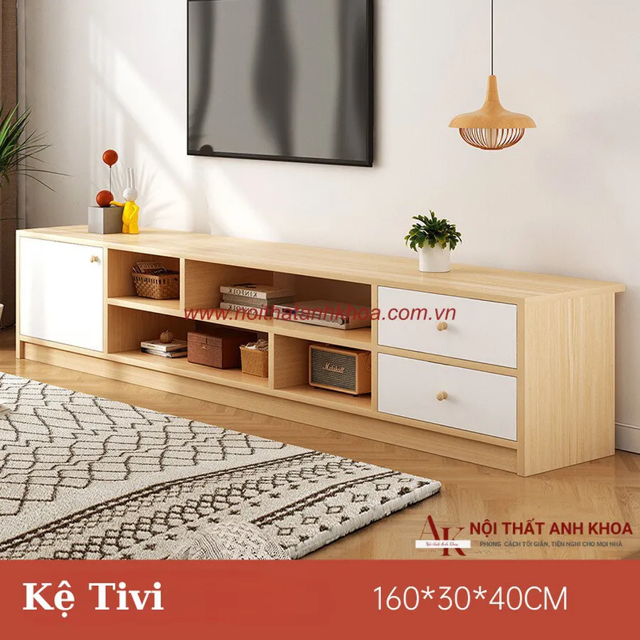 Kệ Tivi Giá Rẻ Gỗ Công Nghiệp MDF Thiết Kế Đẹp Phong Cách
