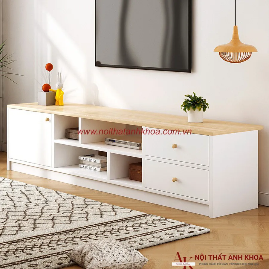Kệ Tivi Giá Rẻ Gỗ Công Nghiệp MDF Thiết Kế Đẹp Phong Cách
