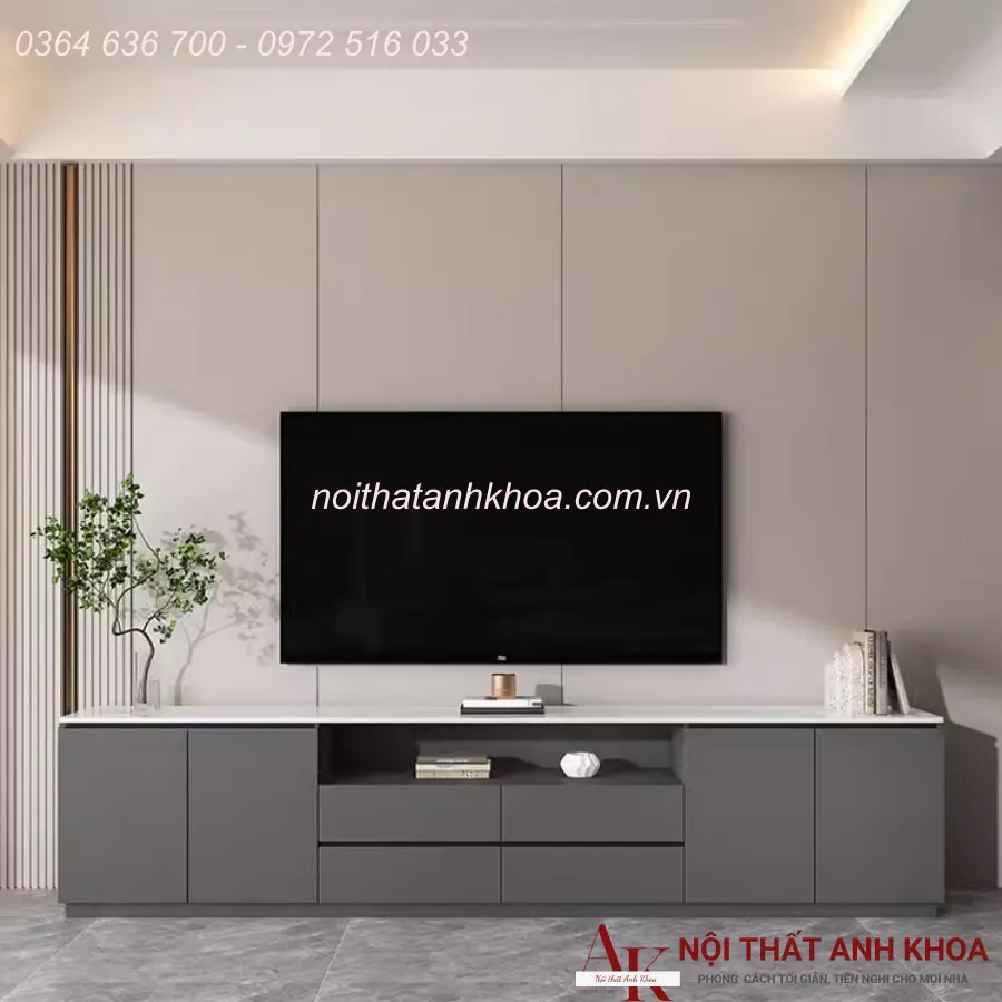 Kệ Tivi Gỗ Công Nghiệp Đơn Giản Giá Rẻ