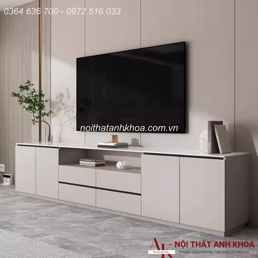 Kệ Tivi Gỗ Công Nghiệp Đơn Giản Giá Rẻ