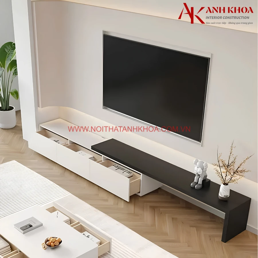 Kệ Tivi Gỗ Công Nghiệp Mẫu Đơn Giản Hiện Đại
