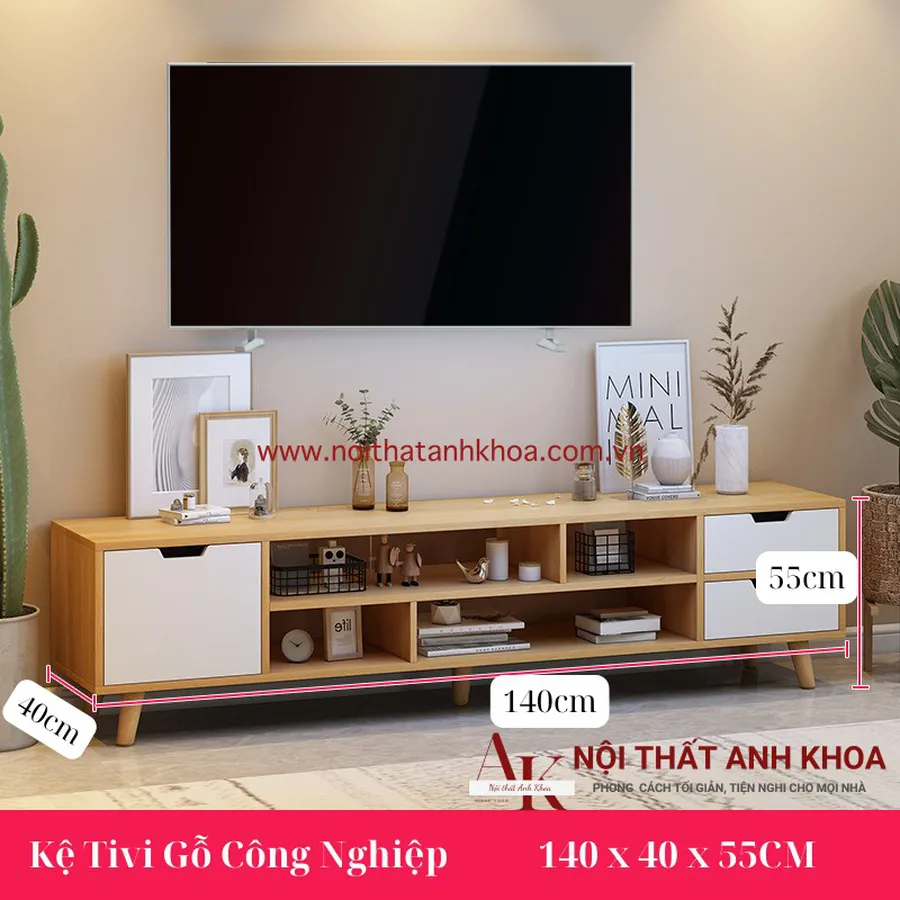 Kệ Tivi Gỗ Công Nghiệp MDF Giá Rẻ