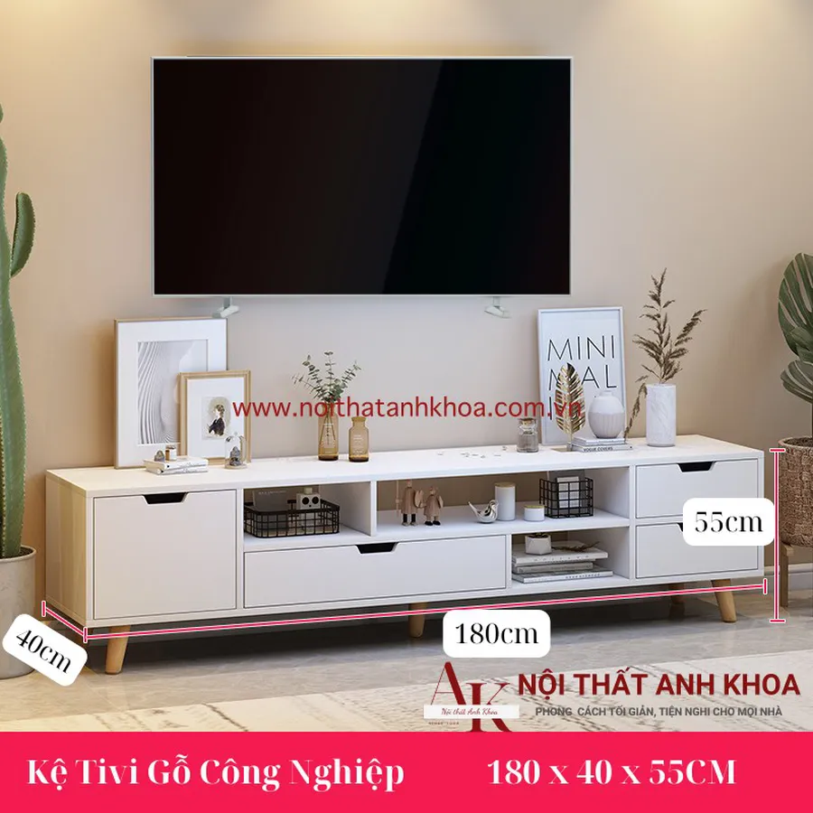 Kệ Tivi Gỗ Công Nghiệp MDF Giá Rẻ
