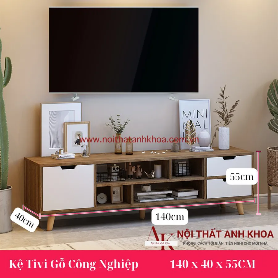 Kệ Tivi Gỗ Công Nghiệp MDF Giá Rẻ