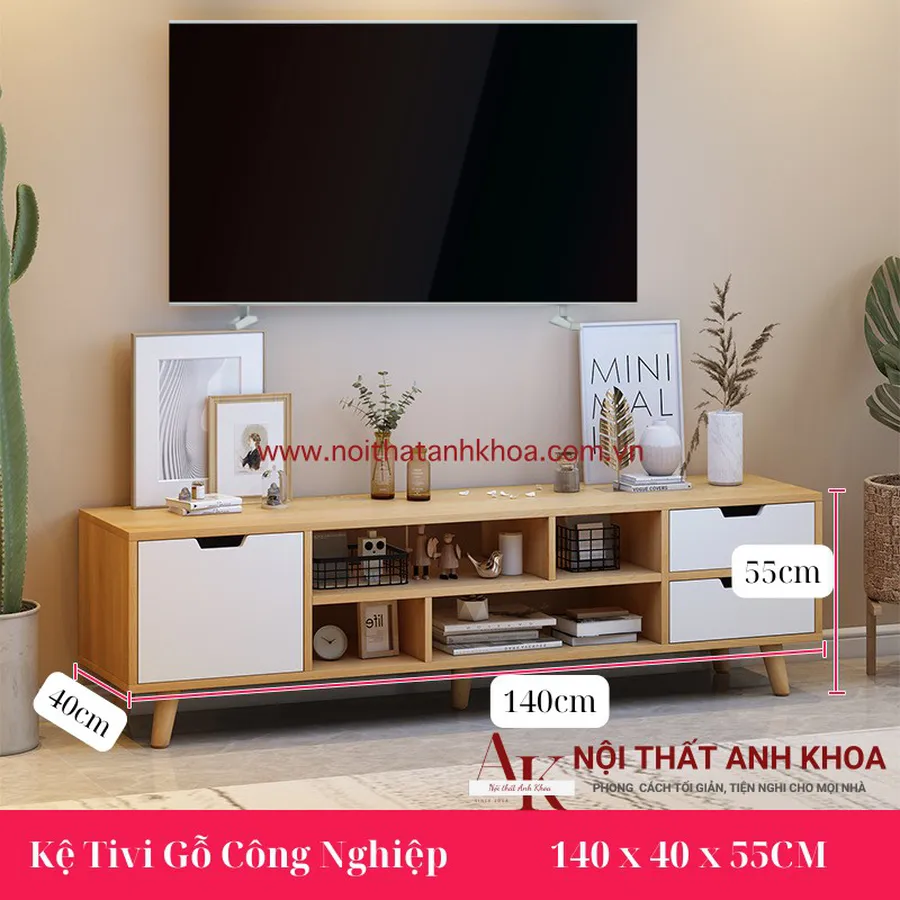 Kệ Tivi Gỗ Công Nghiệp MDF Giá Rẻ