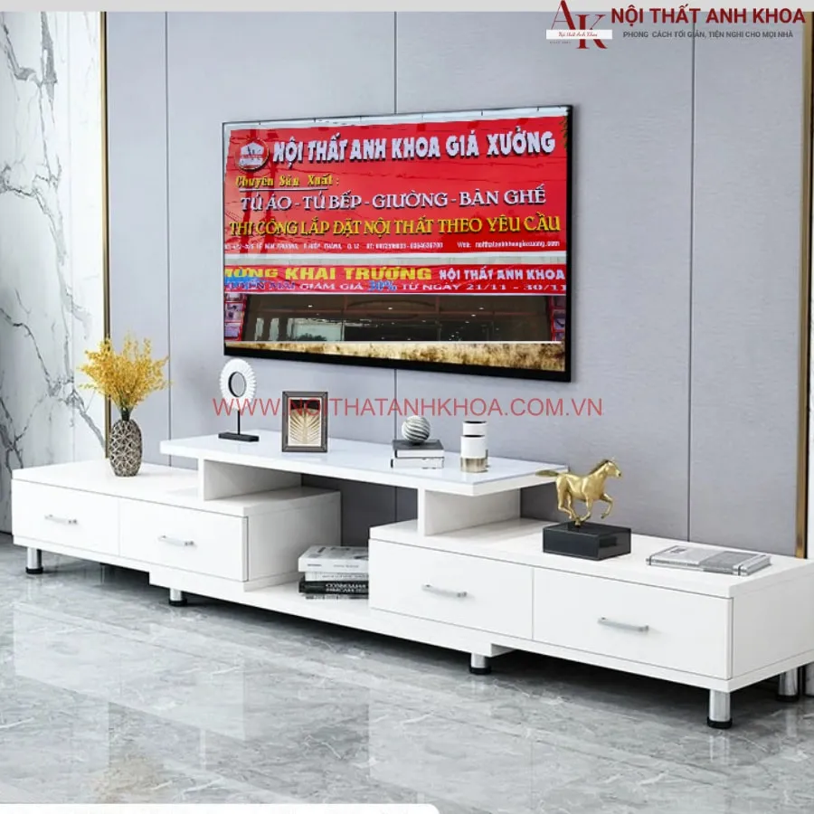 Kệ Tivi Gỗ MDF Phong Cách Đẹp Hiện Đại