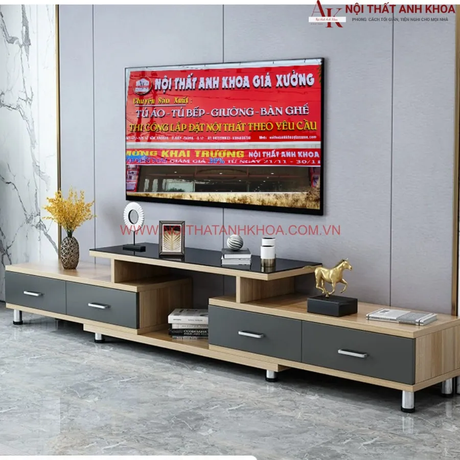Kệ Tivi Gỗ MDF Phong Cách Đẹp Hiện Đại