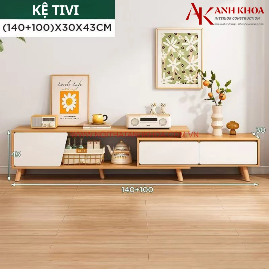 Kệ Tivi Hiện Đại Gỗ MDF Cao Cấp