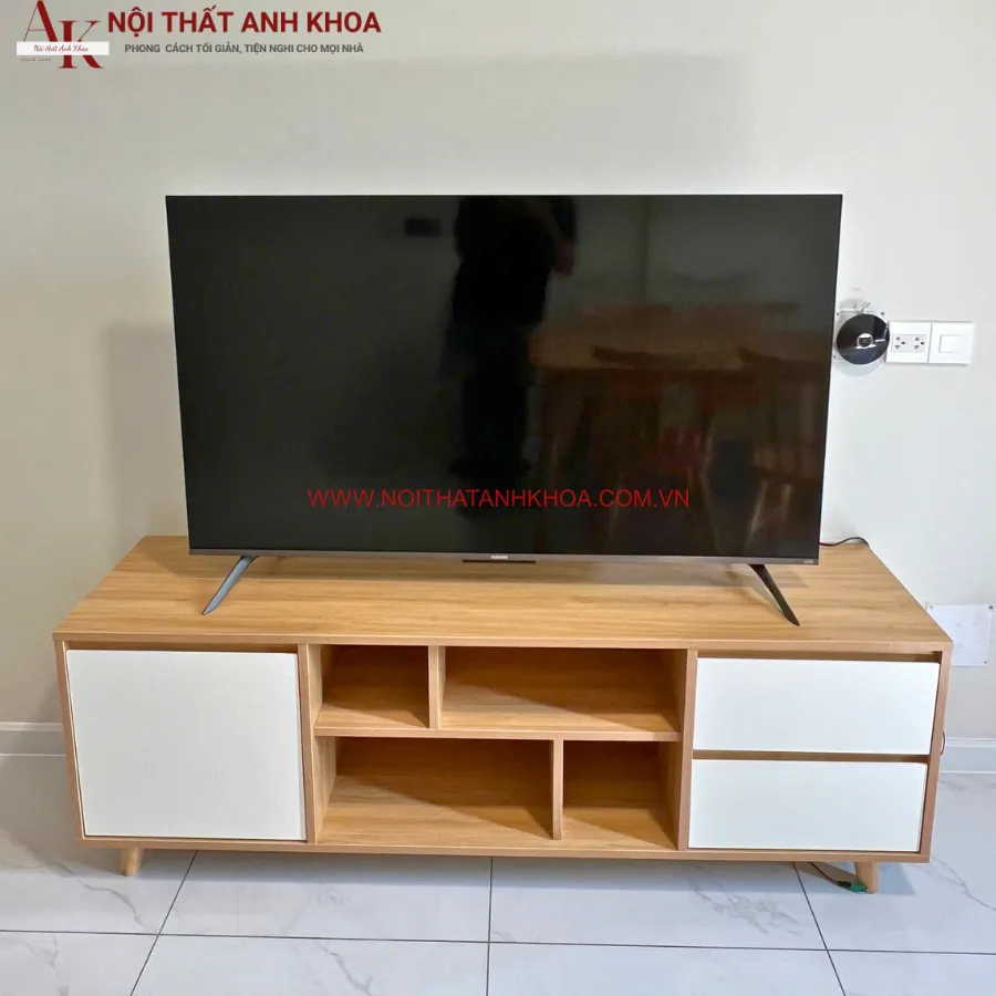 Kệ Tivi Phòng Khách Gỗ Công Nghiệp Đẹp Giá Tốt