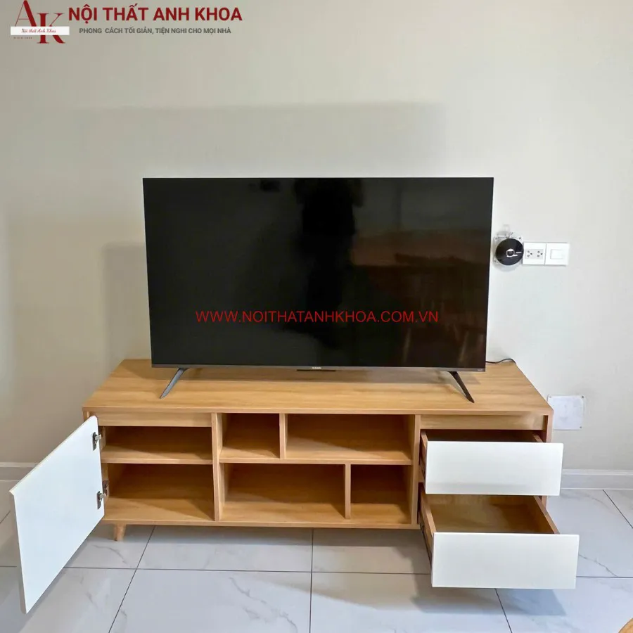 Kệ Tivi Phòng Khách Gỗ Công Nghiệp Đẹp Giá Tốt