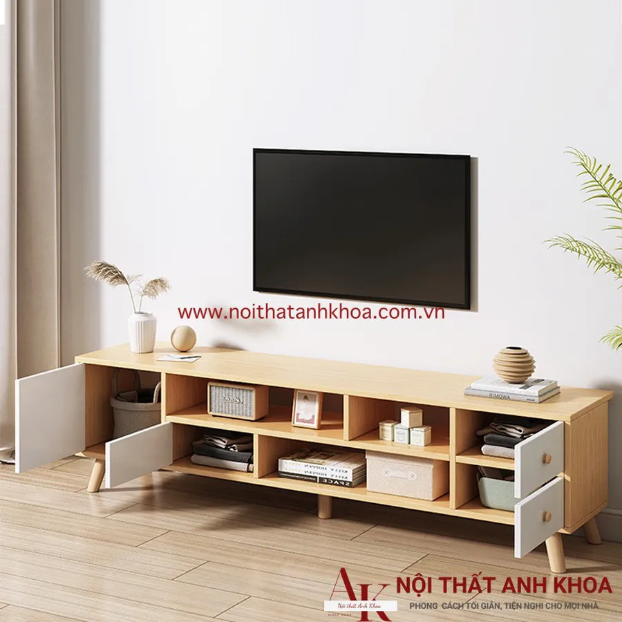 Kệ Tivi Phòng Khách Gỗ Công Nghiệp Đẹp Giá Tốt