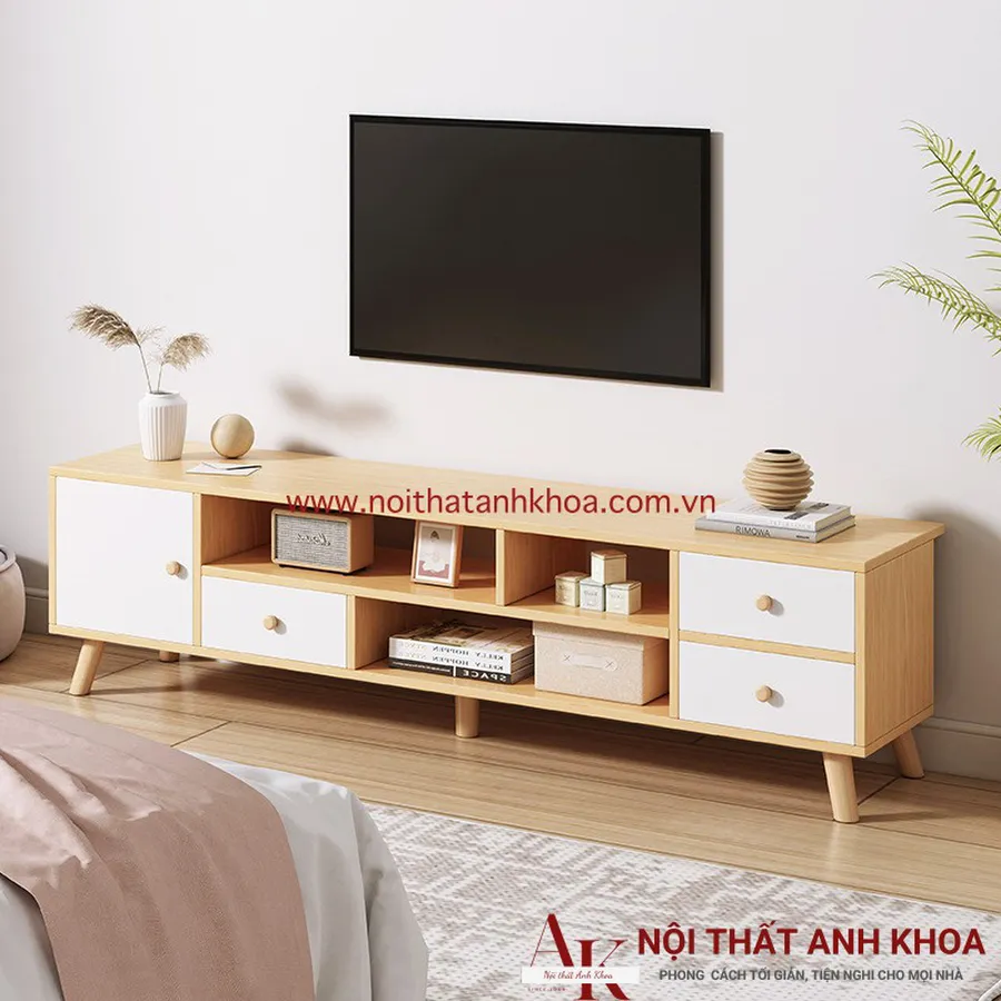 Kệ Tivi Phòng Khách Gỗ Công Nghiệp Đẹp Giá Tốt