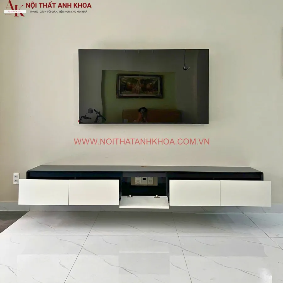 Kệ Tivi Phòng Khách Gỗ Công Nghiệp Đẹp Hiện Đại