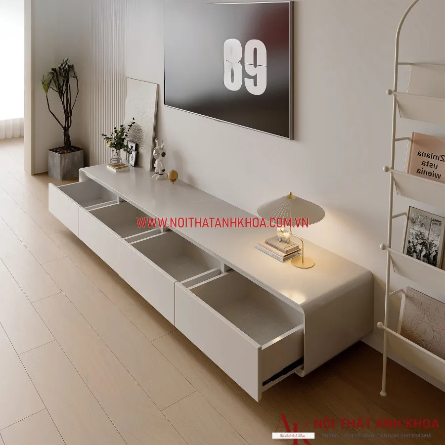 Kệ Tivi Phòng Khách Gỗ Công Nghiệp Đẹp Hiện Đại