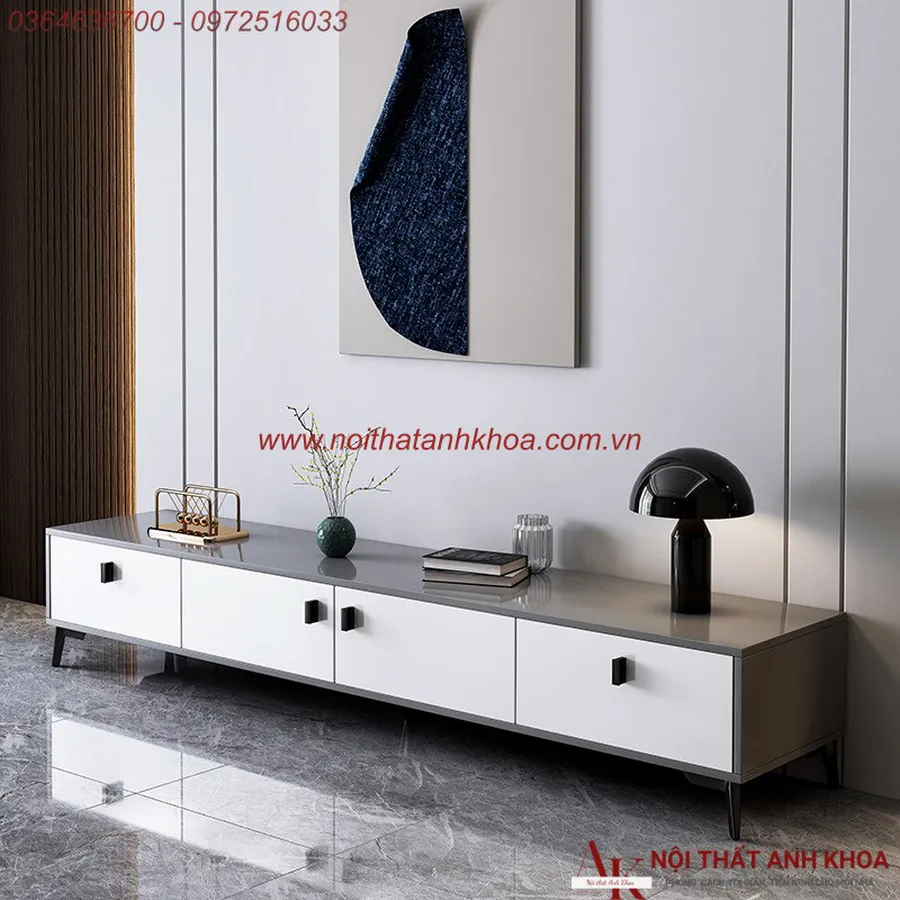 Kệ Tivi Phòng Khách Gỗ Công Nghiệp MDF Phủ Melamine Đẹp Hiện Đại Giá Tốt