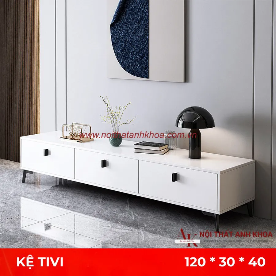 Kệ Tivi Phòng Khách Gỗ Công Nghiệp MDF Phủ Melamine Đẹp Hiện Đại Giá Tốt