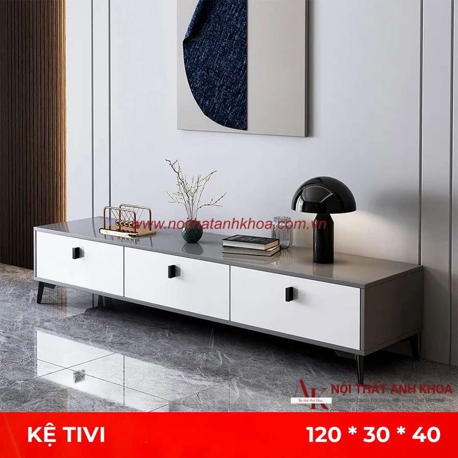 Kệ Tivi Phòng Khách Gỗ Công Nghiệp MDF Phủ Melamine Đẹp Hiện Đại Giá Tốt