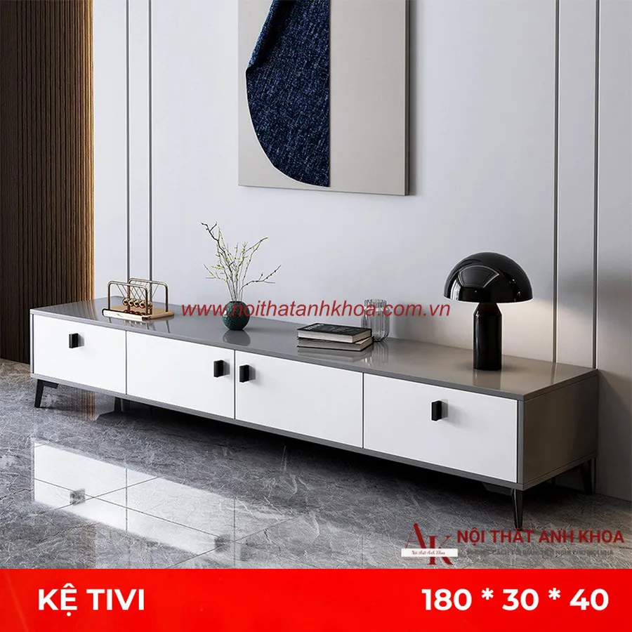 Kệ Tivi Phòng Khách Gỗ Công Nghiệp MDF Phủ Melamine Đẹp Hiện Đại Giá Tốt