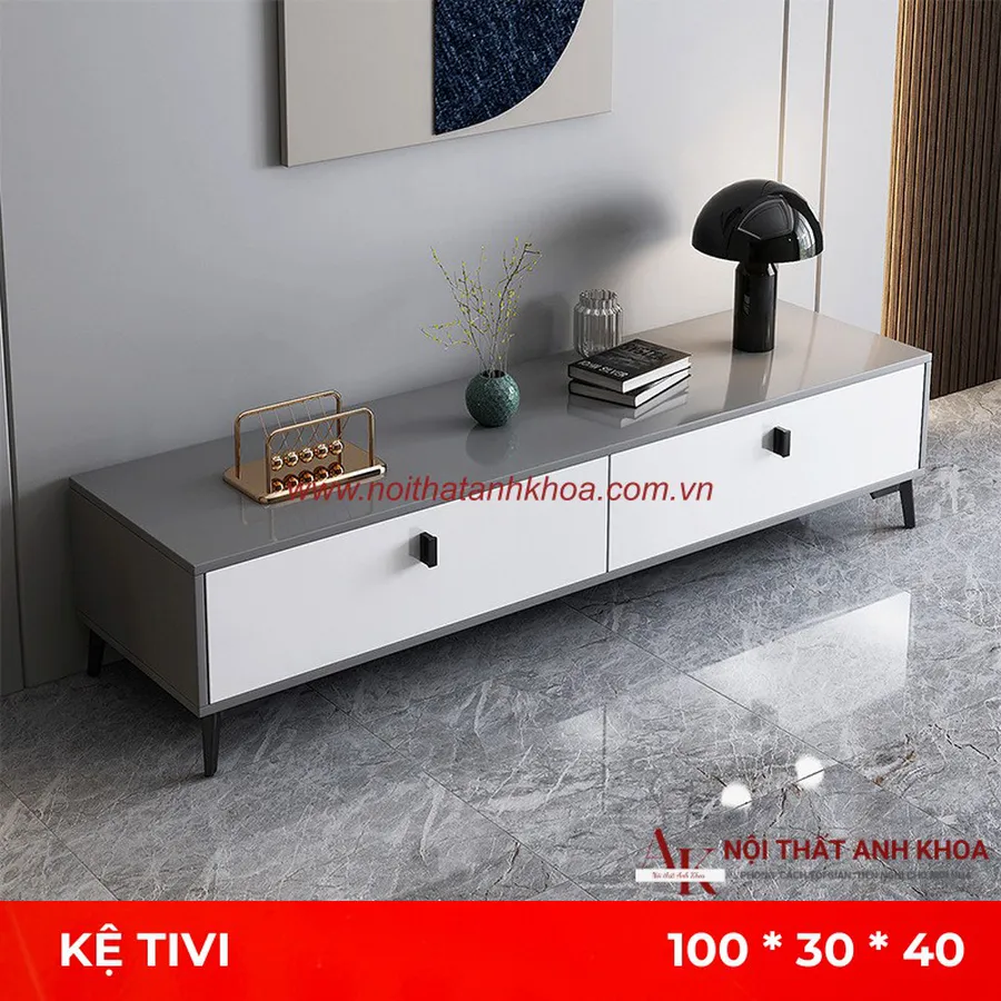 Kệ Tivi Phòng Khách Gỗ Công Nghiệp MDF Phủ Melamine Đẹp Hiện Đại Giá Tốt