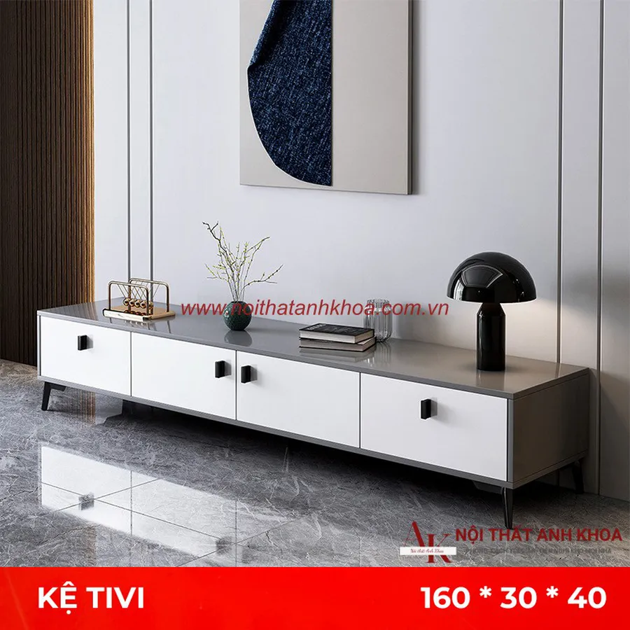 Kệ Tivi Phòng Khách Gỗ Công Nghiệp MDF Phủ Melamine Đẹp Hiện Đại Giá Tốt