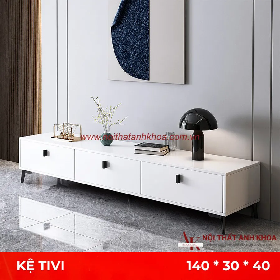 Kệ Tivi Phòng Khách Gỗ Công Nghiệp MDF Phủ Melamine Đẹp Hiện Đại Giá Tốt