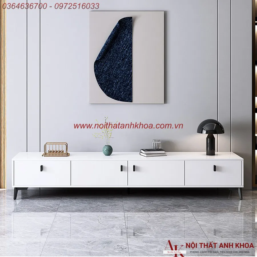 Kệ Tivi Phòng Khách Gỗ Công Nghiệp MDF Phủ Melamine Đẹp Hiện Đại Giá Tốt