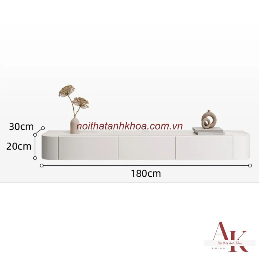Kệ Tivi Treo Tường Gỗ Công Nghiệp MDF Phủ Melamine Cao Cấp