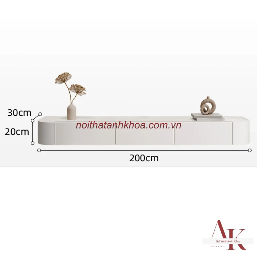 Kệ Tivi Treo Tường Gỗ Công Nghiệp MDF Phủ Melamine Cao Cấp