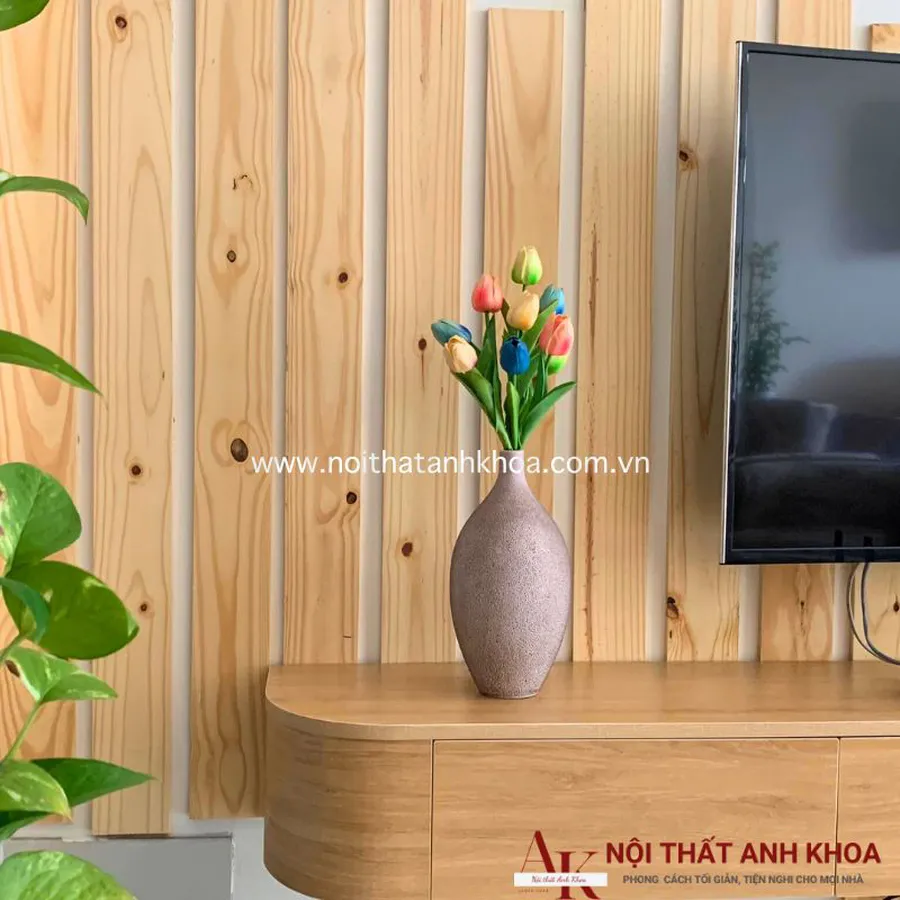 Kệ Tivi Treo Tường Gỗ Công Nghiệp MDF Phủ Melamine Cao Cấp
