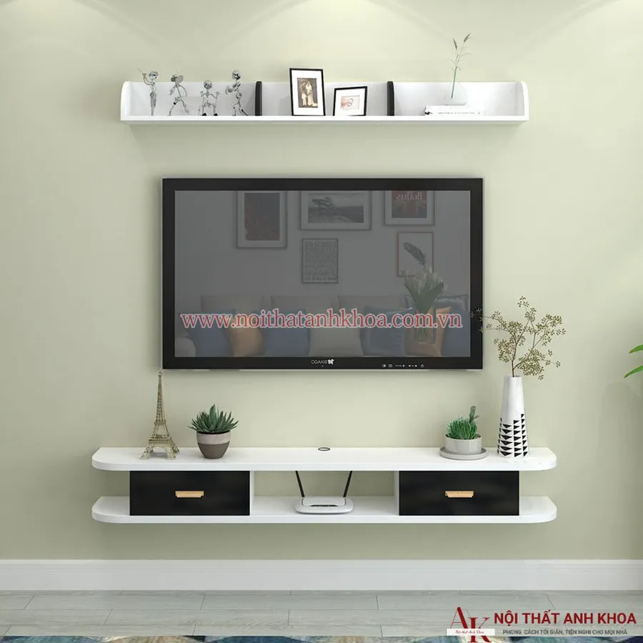 Kệ Tivi Treo Tường Phòng Khách Đơn Giản Hiện Đại