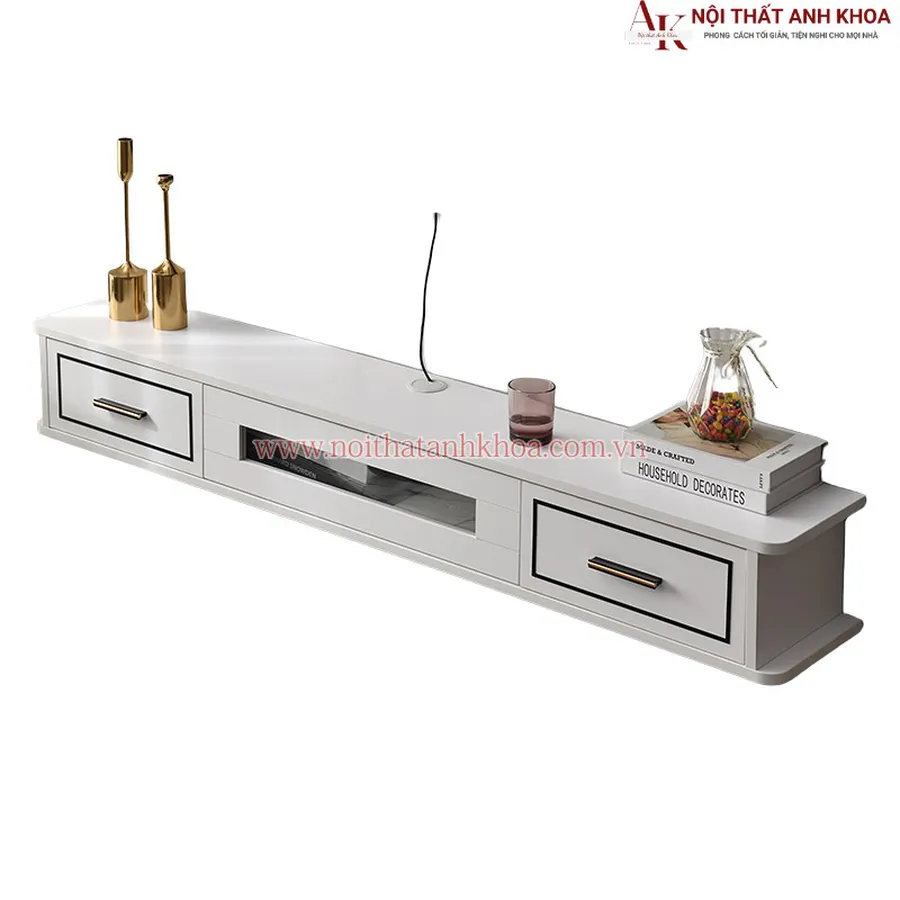 Kệ Tivi Treo Tường Phòng Khách Gỗ Công Nghiệp Giá Rẻ