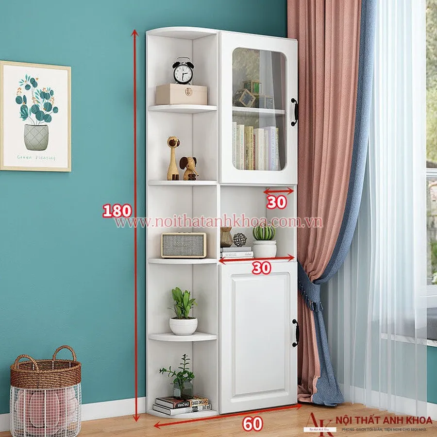 Kệ Trang Trí Phòng Khách Đa Năng Gỗ Công Nghiệp
