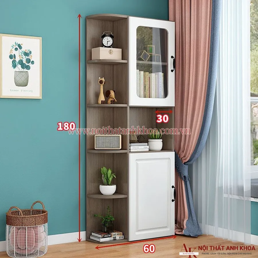 Kệ Trang Trí Phòng Khách Đa Năng Gỗ Công Nghiệp