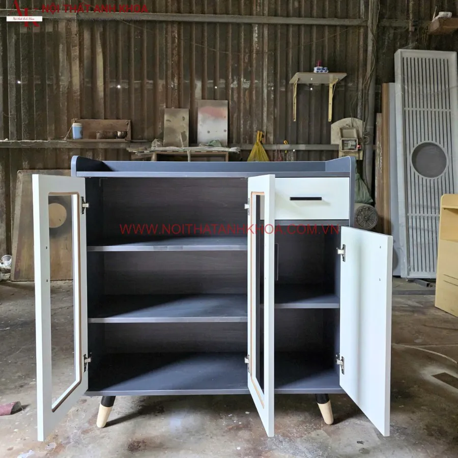 Kệ Tủ Chén Bếp Gỗ Công Nghiệp MDF Cao Cấp Hiện Đại Giá Rẻ