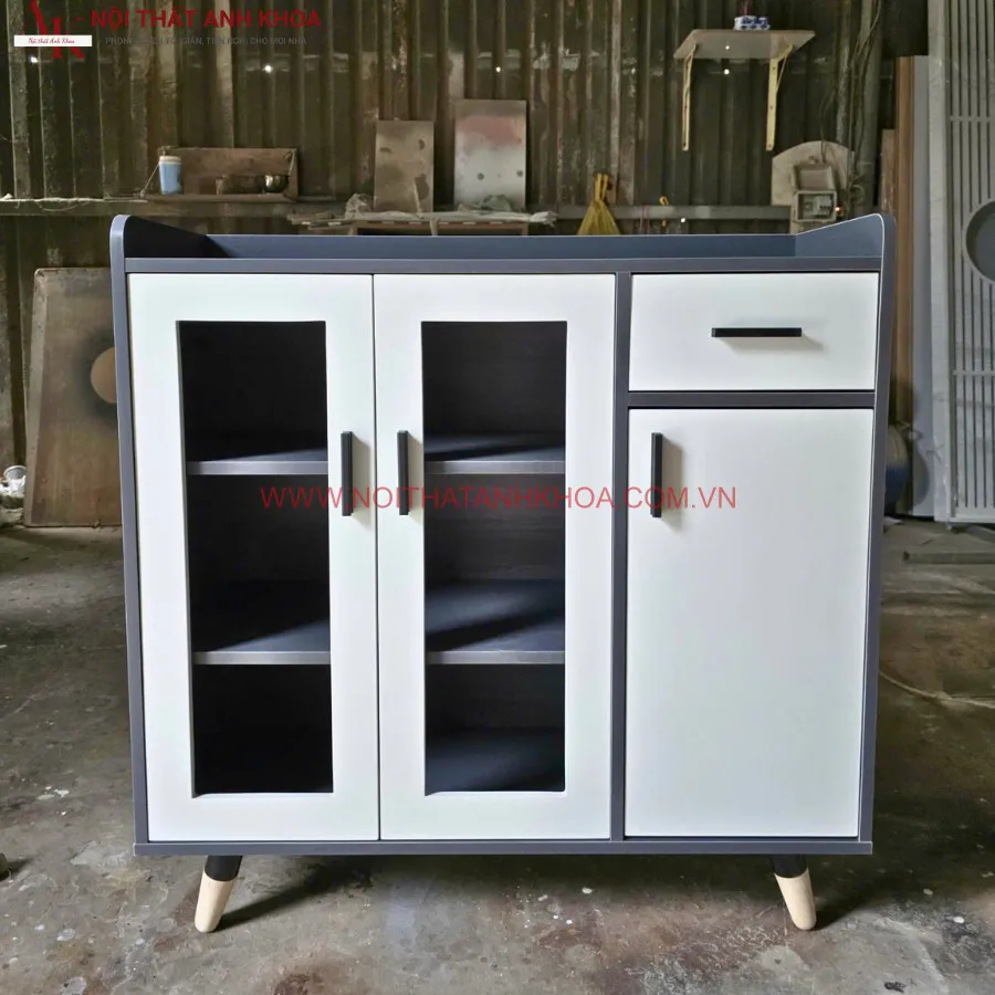 Kệ Tủ Chén Bếp Gỗ Công Nghiệp MDF Cao Cấp Hiện Đại Giá Rẻ