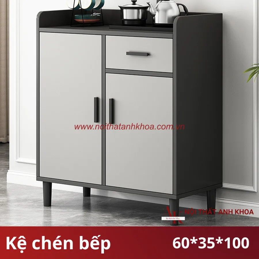 Kệ Tủ Chén Bếp Gỗ Công Nghiệp MDF Cao Cấp Hiện Đại Giá Rẻ