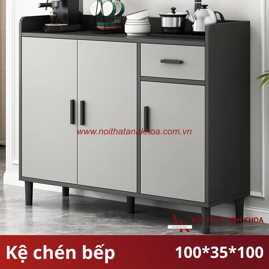 Kệ Tủ Chén Bếp Gỗ Công Nghiệp MDF Cao Cấp Hiện Đại Giá Rẻ