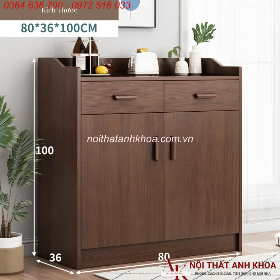 Kệ Tủ Đựng Chén Bát Gỗ Công Nghiệp Đẹp Giá Rẻ