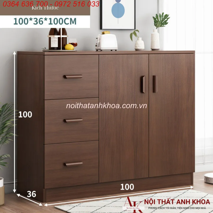 Kệ Tủ Đựng Chén Bát Gỗ Công Nghiệp Đẹp Giá Rẻ