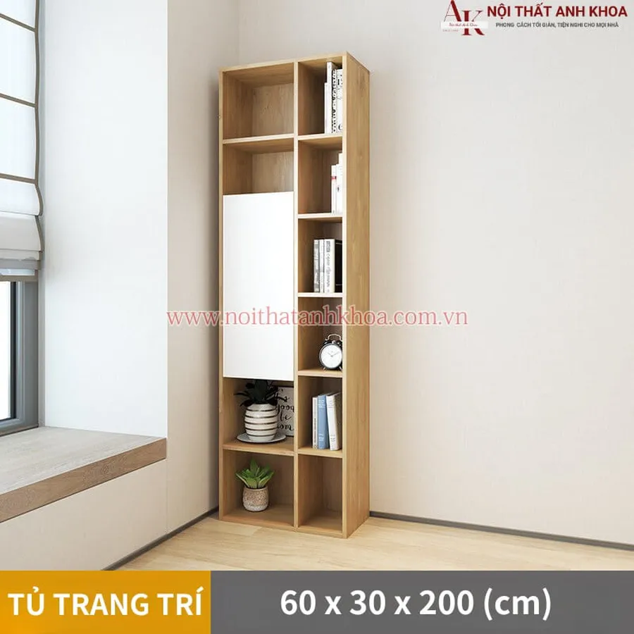 Kệ Tủ Trang Trí Góc Tường Gỗ MDF Đẹp Hiện Đại