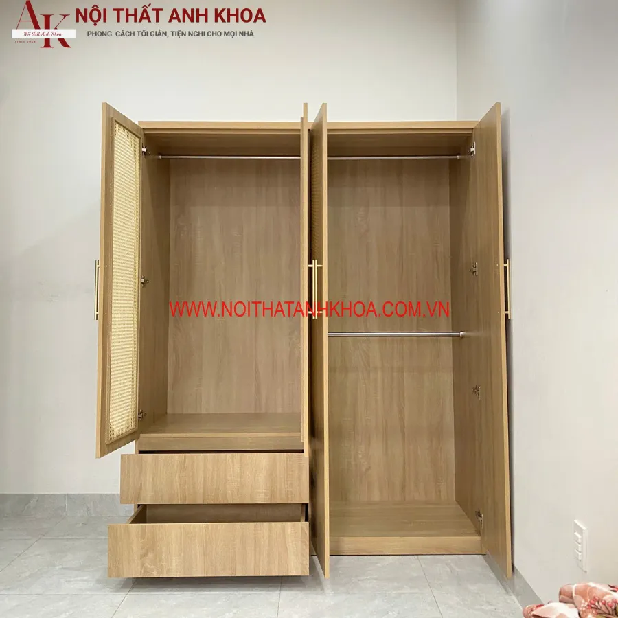 Tủ Quần Áo Hiện Đại Gỗ Công Nghiệp Cao Cấp