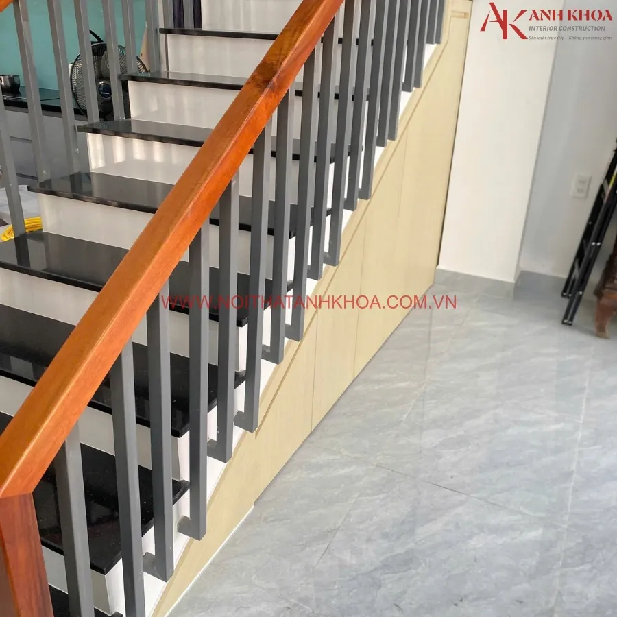 Khung Cánh Tủ Cầu Thang Gỗ Công Nghiệp Đẹp Tiện Nghi