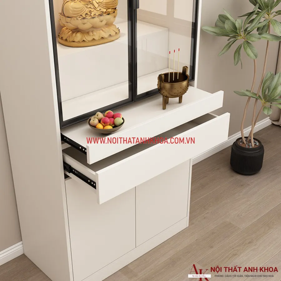 Mẫu Bàn Thờ Gỗ Công Nghiệp Đơn Giản Hiện Đại