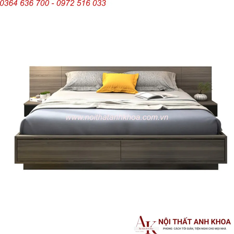 Mẫu Giường Ngủ Thông Minh Hiện Đại Gỗ MDF Cao Cấp