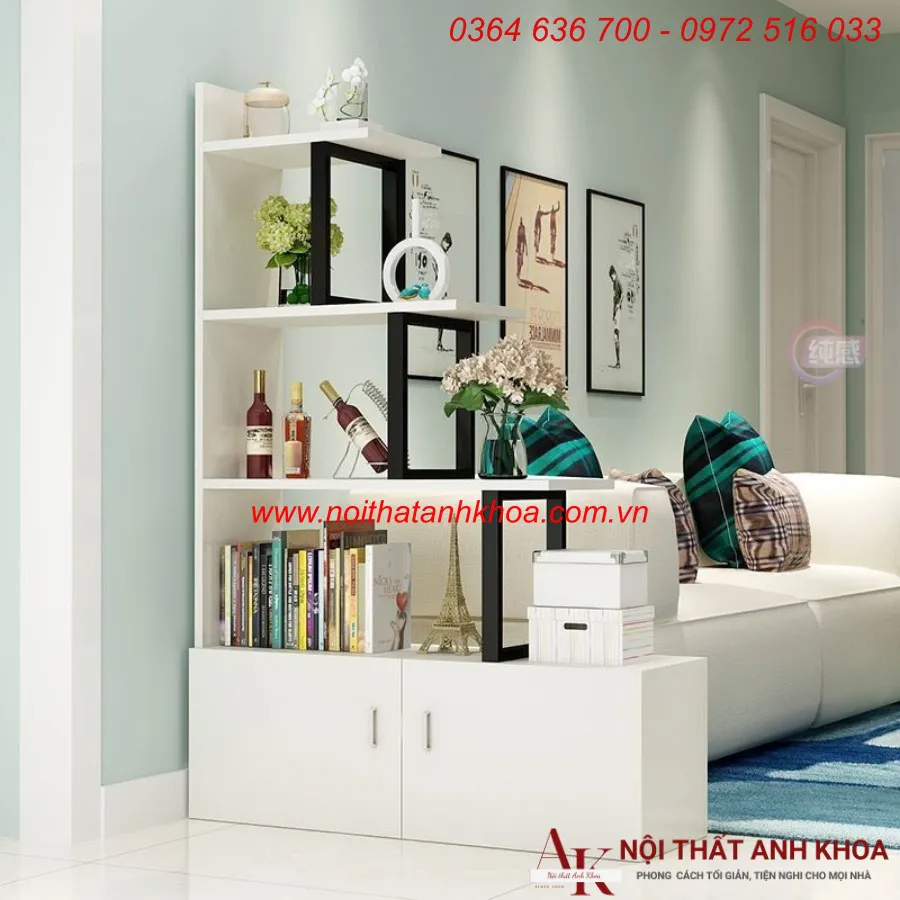 Mẫu Kệ Sách Đẹp Gỗ Công Nghiệp Thiết Kế Nhỏ Gọn